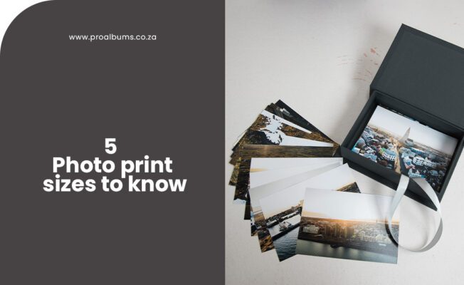 Photo print sizes